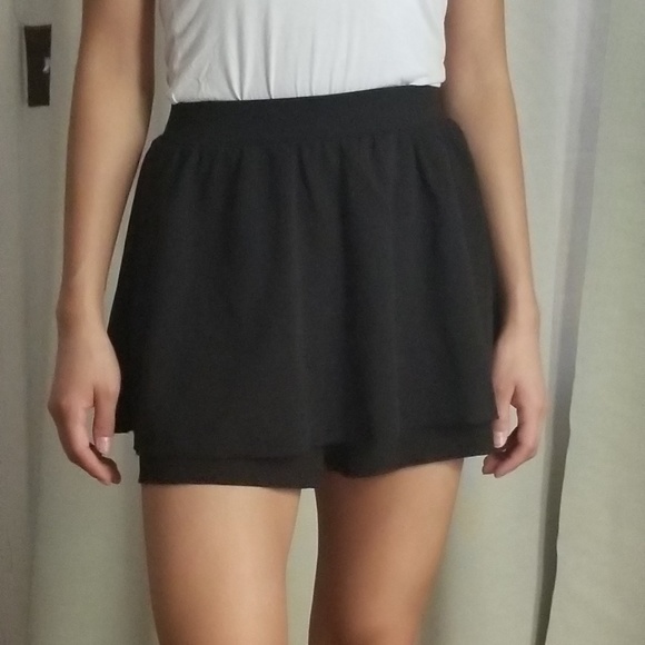Pants - Black Skort, Size Small